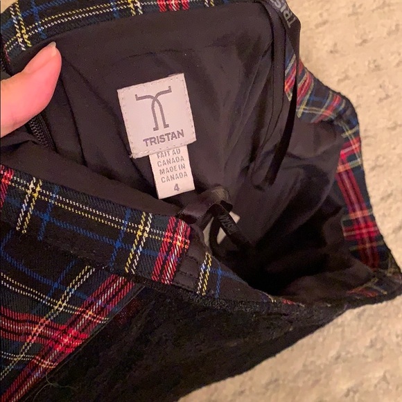 Tristan strapless plaid dress - Picture 3 of 6